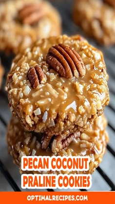 Craving a sweet treat without turning on the oven? These No-Bake Pecan Coconut Praline Cookies are the perfect fix! With a rich praline flavor, crunchy pecans, and a hint of tropical coconut, these cookies come together in no time—no baking required! Perfect for sharing, snacking, or satisfying that sweet tooth, these treats are a must-try for any dessert lover. Save this recipe for an easy go-to, and impress friends and family with these irresistible no-bake goodies! Recipes With Cocoa Powder, Coconut Praline Cookies, Praline Cookies, Easy Delicious Dessert, Quick And Easy Dessert Recipes, Yummy Desserts Easy, Baking Chocolate, Pecan Cookies