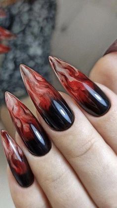 #TongueHealthProblems Vampire Nails, Witch Nails, Witchy Nails, Goth Nails, Edgy Nails, Grunge Nails, Dope Nails