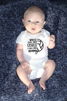 Volleyball Baby Bodysuit for Coach Gift Baby Shower Gift for Volleyball Coach Baby Announcement You Call Her Coach I Call Her Mommy - Etsy Kid Game, Football Onesie, Football Coach Gifts, Soccer Coach Gifts, Soccer Baby, Cute Bodysuits, Running Mom, Girl Decals