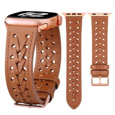 PRICES MAY VARY. Compatible Models: SWEES braided genuine leather band for apple watch bands for women is compatible with Apple Watch 42mm (Series 10) 41mm 40mm 38mm, suitable for iWatch series 10, series 9, series 8, series 7, series 6, series 5, series 4, series 3, series 2, series 1, SE/SE 2. Fits for 5.5"- 7.5" wrist, the band features multiple precision-cut holes that make it easy to adjust to your exact wrist size. Premium Quality: Feminine woven leather bands for apple watch bands 40mm ar Watch Bands Leather, Apple Watch 42mm, Iwatch Apple, Leather Wristbands, Apple Watch Bands Leather, Apple Watch 38mm, Leather Watch Bands, Leather Pattern, Apple Watch Strap