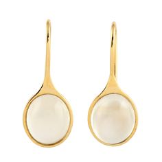 This Earring is handmade in 14k Yellow Gold , with Natural Moonstone : 9  cts ,  Earring Length- 28X12 MM BEOPS-9980 This jewelry is made by hand featuring detailed workmanship. Be careful to avoid dropping or banging as physical impacts can result in damage to the pieces including stones falling off. To care for your jewelry, take caution to keep away from harsh chemicals, Perfume, and Water. You may wipe with a clean polishing cloth to maintain a beautiful shine. Keep in mind that extensive ex Yellow Gold Teardrop Pearl Earrings With Gemstone, Yellow Gold Polished Pearl Earrings For Gifts, White Cabochon Earrings For Anniversary, White Oval Earrings With Polished Finish, Dainty Round Earrings With Polished Finish, Yellow Gold Round Pearl Earrings In Brass, Yellow Gold Round Pearl Earrings, Handmade 14k Gold Drop Earrings, White Teardrop 14k Gold Earrings