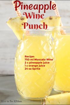 an ad for pineapple wine punch is shown on the facebook page, and it appears to have been updated