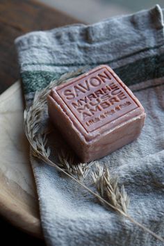 This beautiful French Soap Cube is made with essential oils of Musk, Myrrh and Amber. This ultra moisturizing soap has been enriched with grape seed oil. The marbled blush finish and earthy scent will bring a fresh, modern aesthetic to your bath. Product Details: 265 grams | 9.35 ounces Measures approximately 2.75" x 2.75" x 2" Sold Individually Made in France Soap Bar Aesthetic, Soap Aesthetic, Grape Seed Oil, French Soap, Thinking Of Someone, Dream Land, Earthy Scent, Bath Essentials, Artisan Soap