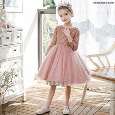 10% off now|Free shipping world-wide. Pink Tulle Bling Sequins Ballgown Girls Formal Party Dress with Long Sleeves at GemGrace. Click to learn our pro custom-made service for wedding dress, formal dress. View #FlowerGirlDresses for more ideas. Long Sleeve Tulle Ball Gown For Prom, Princess Style Long Sleeve Pageant Dress, Pink Princess Dress For Winter Party, Long Sleeve Tutu Dress For Party, Princess Style Long Sleeve Ball Gown For Pageant, Pink Long Sleeve Ball Gown For Prom, Long Sleeve Tulle Dress For Fancy Dress Occasion, Long-sleeved Sequin Princess Dress, Pink Long Sleeve Princess Dress For Holiday