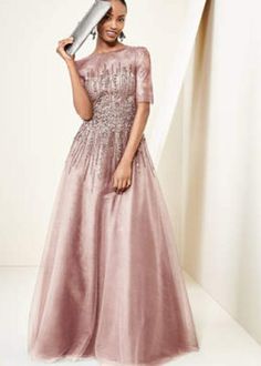 cute gown Couple Goal Outfits, Gold Gown, Teri Jon, Formal Dresses For Weddings, Tulle Gown, Romantic Dress, Gowns Of Elegance, Groom Dress, Pink Wedding