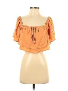 Le Lis 3/4 Sleeve Blouse Size: Small Tops - used. 53% COTTON, 47% POLYESTER | Le Lis 3/4 Sleeve Blouse: Orange Tops - Size Small Orange Tops, Orange Top, Small Tops, Sleeve Blouse, Women Handbags, Womens Tops, Orange, Handbags, For Women