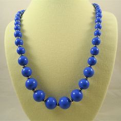 "Vintage Synthetic Blue Silver Tone Beaded Necklace Length 25\" long Very good condition" Crystal Flower, Beaded Necklaces, Austrian Crystal, Blue Crystals, Flower Necklace, Necklace Length, Beaded Chain, Chain Styles, Vintage Necklace