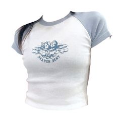 Heaven Sent Crop Top boogzel apparel Shirt Png Aesthetic, Clothes Png Aesthetic, Summer Grunge Outfits, Boogzel Apparel, Photo Clothes, Deconstruction Fashion, Geeky Clothes, Roblox Clothing, Ear Tattoos