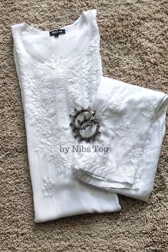 Nibs Tog Modal Cotton Chikankari Kurta set White for Women | Indian Lucknowi Chikankari Kurti Palazzo Set Dyeable Shop More Chikankari outfits by Nibs Tog on our Shop : https://www.etsy.com/in-en/shop/NibsTog Introducing the Chikankari White Modal Cotton Kurta Set: Your Ultimate Blend of Comfort and Elegance! Elevate Your Style:  Experience the perfect fusion of tradition and contemporary fashion with our Chikankari White Modal Cotton Kurta Set. Unmatched Comfort:  Crafted from the finest modal White Chikankari Embroidery Palazzo Set For Navratri, White Chikankari Palazzo Set For Navratri, Elegant Lace Work Sets For Navratri, White Chikankari Palazzo Set For Diwali, Festive Palazzo Set With Straight Kurta And Cutwork, Festive Palazzo Set With Cutwork And Straight Kurta, Designer White Palazzo Set With Dabka, White Dabka Palazzo Set For Designer Wear, Elegant Mulmul Sets For Navratri