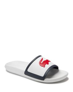 Lacoste Men's Croco Slide Sandals Casual Sport Sandals For Spring, Lacoste Men, Mens Sandals, Slide Sandals, Slides, In Store, Pick Up, Buy Online, Man Shop