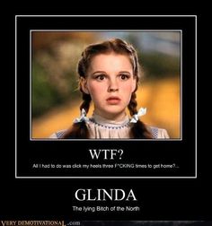 Glinda Wizard Of Oz Memes Hilarious, Wizard Of Oz Memes, Wicked Musical, Dorothy Gale, Womens Health Magazine, Famous Movie Quotes, Brick Road, Judy Garland