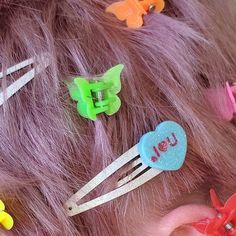 Chiaki Nanami Aesthetic, Hair Clips 90s, Chiaki Nanami, Wild Hunt, Butterfly Clips, Indie Aesthetic, Scene Hair