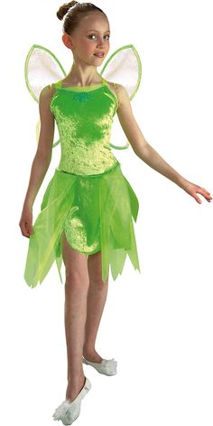 PRICES MAY VARY. 100% Polyester Hand Wash Only Green Pixie costume dress and wings Costume dress consists of polyester velveteen and sheer fabrics; Slippers available separately IMPORTANT: Costumes are not sized the same as clothing, consult Rubie's Child Size Chart and recent reviews; DO NOT buy based on age or clothing size Rubies has fairy tale costumes great for daily dress up; imaginative play and more Family-focused, and based in the U.S.A. since 1951, Rubies has classic and licensed costu Girls Tinkerbell Costume, Fantasia Tinker Bell, Peter Pan Halloween Costumes, Peter Pan Halloween, Woodland Fairy Costume, Bell Costume, Pixie Costume, Tinkerbell Costume, Fairy Tale Costumes