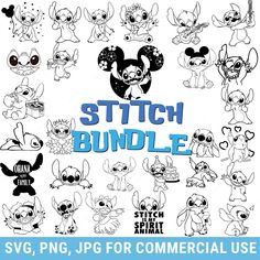 stitch and stitch bundle for commercial use with the text stitch and stitch, which includes many different