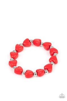 Pack of five bracelets in assorted colors and shapes with a retail price of $1 each. Featuring silver beads, the Valentine's Day inspired stretchy bracelets feature heart-shaped beads in shades of red, pink, blue, and multicolored. Bracelets Colors, Kandi Inspo, Paparazzi Accessories Jewelry, Heart Bracelets, Valentines Bracelets, Bracelet Craft, Kids Bracelets, Bracelet Kits, Paparazzi Accessories