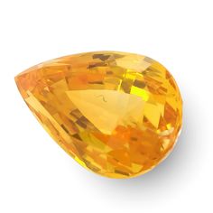 A golden hue that has a seductive appeal, here is a splurge you will treasure. With a versatile orangy yellow color, that will add a pop to any outfit, this Yellow Sapphire that weighs 3.54 carats is both classic and sophisticated. Cut, as a pear with light entering each facet, an internal glow that radiates from this gemstone gives it life. Colored like this sun, this gem will beam confidence and will make a bold statement.
check GIA Report Orange Pear-shaped Jewelry, Classic Yellow Gia Certified Jewelry, Classic Yellow Citrine Gemstones, Classic Yellow Gemstones For Formal Occasions, Classic Yellow Gold Brilliant Cut Gemstones, Classic Yellow Pear-shaped Jewelry, Sparkly Jewelry, Everyday Rings, Yellow Sapphire