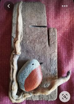 Stone Pictures Pebble Art, Driftwood Diy, Twig Art, Driftwood Art Diy, Garden Art Ideas, Deco Nature, Bird Crafts, Garden Art Sculptures Diy, Driftwood Crafts