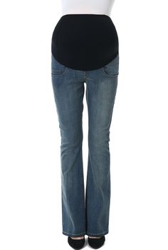 Over the belly flare jeans
Ultra stretch and soft denim material
Contoured waistband provides gentle support
32" inseam
Pull-on style
Five-pocket style; Faux fly
79% cotton, 10% polyester, 8% rayon, 3% spandex
Machine wash, dry flat; Imported
Add a little flare to your maternity wardrobe with this pair of stylish maternity jeans. Crafted from our ultra stretchy denim that retains its shape, this flare-leg pair provides the same flattering fit as your non-maternity jeans. The supportive over-the-belly waistband is made from moisture-wicking activewear material that adapts to your changing figure. Featuring faux fly details on front with mock pockets, funcitional back pockets, and logo rivets on the front. The inseam measures 32 inches for all sizes. Maternity Wardrobe, Pregnancy Wardrobe, Stylish Maternity, Nursing Dress, Womens Maternity, Denim Material, Maternity Jeans, Work Tops, Plus Dresses