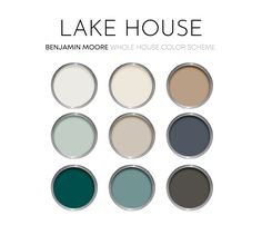 the color scheme for lake house