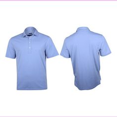 $89 Polo Golf Vintage Lisle Stretch Shirt in Cabana, Blue, 2XL Size: regular.  Gender: male.  Age Group: adult. Classic Blue Polo Shirt For Golf, Blue Polo Collar Top For Golf, Solid Cotton Golf Top, Casual Cotton Golf Shirt, Solid Cotton Top For Golf, Cotton Tops For Golf, Classic Blue Golf Tops, Blue Collared Golf Shirt, Blue Collared Top For Golf