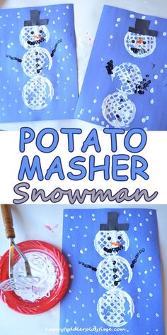 this is an easy and fun snowman craft for kids to make