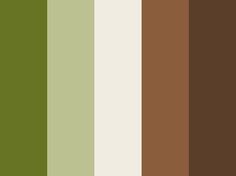 some brown and green colors are in the same color scheme