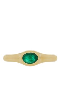 Cecil Ring - Emerald Yellow Gold Emerald Ring With Oval Cabochon, Yellow Gold Emerald Ring Oval Cabochon, Classic Cabochon Emerald Ring, Green Emerald Ring With Oval Cabochon Bezel Setting, Oval Polished Emerald Ring In 14k Gold, Oval Emerald Ring With Polished Finish In 14k Gold, Oval Emerald Ring In 14k Gold With Polished Finish, Classic Green Cabochon Emerald Ring, Oval Cabochon Emerald Ring For May Birthstone