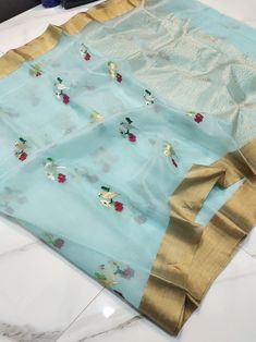 Chanderi Sari,Blue Silk, Saree for USA Women, Designer Saree, PartyWear Saree, Wedding Wear Saree, Handloom Pure Sarees, Indian Saree, Sari Saree Bollywood, Usa Women, Saree Handloom, Indian Saree, Wear Saree, Chiffon Saree, Designer Saree, Bollywood Saree, Blue Silk