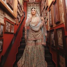 Golden Bridal Lehenga, Angrakha Dress, Bridal Anarkali, Nikkah Dress, Indian Bridal Wear, Pakistani Bridal Dresses, Pakistani Bridal Wear, Pakistani Wedding Dresses, Bridal Dress Design