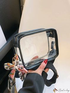 BirdinBag - 2023 Summer Transparent PVC Waterproof Jelly Bag with Shoulder Strap - Phone and Coin Pouch Chic Band, Jelly Bag, Business Chic, Transparent Bag, Details Pictures, Boutique Collection, Polyvinyl Chloride, Silky Scarf, Shoe Gifts