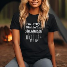 This Unisex Great Cook Tee is perfect for those who love spending time in the kitchen and cooking up delicious meals. The design features kitchen utensils, making it a great gift for the aspiring chefs and food enthusiasts in your life. The lightweight fabric and retail fit make it ideal for both active and leisure wear, as well as casual and semi-formal settings. Whether it's for a holiday gift, a birthday present, or just to treat yourself, this Tee is a versatile addition to anyone's wardrobe. Product features - Made with 100% Airlume combed and ring-spun cotton, lightweight and breathable - Retail fit for casual and semi-formal settings - Manufactured in a humane, sustainable way by Bella+Canvas - Variety of fabric blends available for different color options - Tear-away label for mini Cooking Shirt, Cooking Lover, Gifts For Cooks, Semi Formal, Leisure Wear, Chef, Favorite Outfit, Bathing Beauties, Tops & Tees