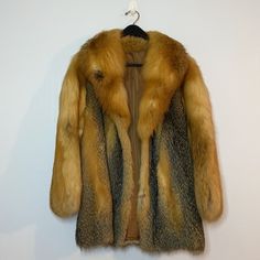 Vintage 1980's Custom Made Gray And Red Fox Fur Coat Appraised Best Fit Large Details: Pristine Condition! Custom Made And Appraised By Castner Knott Co. In 1986 For My Great Grandmother! I Included The Fur Appraisal Form For Reference. Natural Gray Fox Fur Body Originating From The United States And Natural Red Fox Fur Sleeves Originating From Canada. Appraised In The 80's For A $3800 Replacement Cost. Heavyweight Fox Fur Coat With A Fluffy Collar And Longer Length. Clasp Hook Closure. Fully Lined. No Brand, Custom Made. See Measurements For Best Fit, Estimated At A Large. Measurements: - Bust: 21 Inches - Sleeve Length: 24 Inches - Length: 30 Inches Thank You So Much For Shopping With M Appraisal Form, Fur Sleeves, Grey Fox, Fox Fur Coat, The 80's, Red Fox, Natural Red, Vintage Jacket, Fox Fur