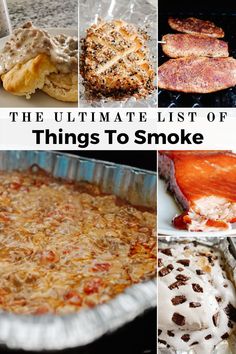 Smoked recipes Smoker Cooking Recipes, Bbq Smoker Recipes, Try Everything