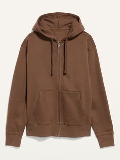 Built-in hood, with adjustable drawstring and soft hood lining.  Drop-shoulder long sleeves, with rib-knit cuffs.  Full-length zipper from hem to neck.  Hand-warming scoop pockets at front.  Rib-knit hem.  Cozy, soft-washed fleece.  Like this hoodie? Comfortable Hooded Jacket With Ribbed Cuffs For Winter, Comfortable Winter Hooded Jacket With Ribbed Cuffs, Comfy Solid Outerwear With Pockets, Solid Comfy Outerwear With Pockets, Solid Color Outerwear With Kangaroo Pocket For Loungewear, Solid Outerwear With Kangaroo Pocket For Loungewear, Comfortable Hooded Jacket With Ribbed Cuffs For Fall, Comfortable Fall Hooded Jacket With Ribbed Cuffs, Comfortable Hoodie For Fall