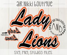 lady lions svg, dxf and png files