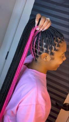 Peekaboo Braids, Short Box Braids Hairstyles, Big Box Braids, Big Box Braids Hairstyles, Short Box Braids, Cute Box Braids, Girl Braided Hairstyles, Cute Box Braids Hairstyles, Pretty Braided Hairstyles