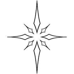 a black and white snowflake on a white background