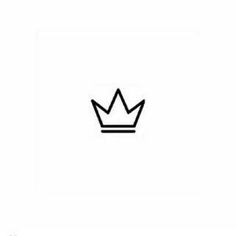 a black and white drawing of a crown