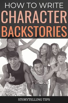 the cover of how to write character backstories by storytellingtips