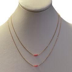 This Is Your Chance To Buy Two Beautiful Faceted Genuine /Natural Semi Translucent Rhodonite Gem Bead And Gold Tone Base Metal Chain Necklaces. Can Be Worn With Dressy And Casual Outfits. They Measures 18 Inches And Have 2 Inch Extenders, So They Can Be Worn At Different Lengths. In Unused Vintage Condition. I Have This In 3 Different Colors And With The Extender You Can Make Them Different Lengths. Please See The Last Picture. Gold Necklaces, Chain Necklaces, Base Metal, Metal Chain, Vintage Pink, Chains Necklace, Womens Jewelry Necklace, Pink And Gold, Different Colors