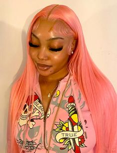 Pinby: @theaishaaaa 💕 Colored Wigs For Black Women, Baddie Hairstyles, Black Girls Hairstyles, Strawberry Shortcake, New Pins, Hair Colors, Hair Highlights, Hair Inspo, Hair Ideas