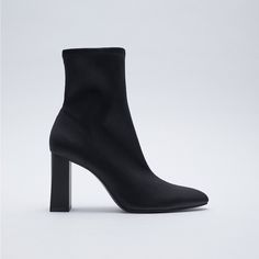 Genuine Zara New With Tag Material: Neoprene Upper Color: Black High End Look. Comfortable & Stretchy Neoprene Upper. Love Matte 3.3 Inches Block Heel. Looks Great With Jeans. Euro Size 36 Zara Boots 2022, Fall Ankle Strap Heels With Padded Ankle, Padded Ankle Strap Heels For Fall, Chic Ankle Strap Boots For Winter, Fall Ankle Strap Heeled Boots With Padded Ankle, Chic Evening Winter Booties, Winter Ankle Strap Heeled Boots With Reinforced Heel, Elegant Ankle-high Booties For Fall, Elegant Ankle-high Fall Booties