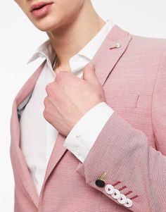 Suits by Twisted Tailor Suits you Peak lapels Single button fastening Pocket details Regular fit Tailored Pink Blazer With Hidden Button Closure, Pink Blazer With Notch Lapel And Hidden Buttons, Pink Notch Lapel Blazer With Hidden Button Closure, Pink Business Blazer With Hidden Button Closure, Classic Pink Blazer With Hidden Button Closure, Classic Pink Blazer With Hidden Buttons, Formal Pink Blazer With Hidden Button Closure, Formal Pink Blazer With Hidden Buttons, Pink Office Blazer With Welt Pockets