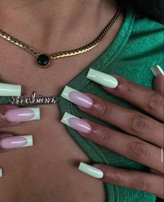 French And Solid Nails Together, Long Acrylic Nails Summer, Initials Nails, Natural Acrylics, Nails With Bf Initials, Acrylic Nails With Bf Initials, Nails Long Acrylic, Acrylic Nails Summer, Summer Nails 2022