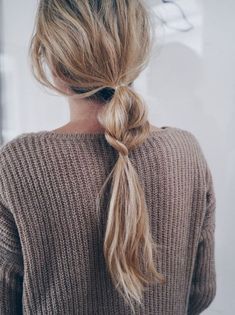 Penteado Cabelo Curto, Long Blonde Hair, Good Hair Day, Braided Ponytail, 가을 패션