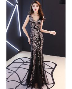 Get 10% off now! Buy vneck fitted mermaid flower sequined formal dress at cheap price online. Free stable shipping and pro custom service since 2009. V-neck Mermaid Dress For Banquet And Party Season, Sequined V-neck Mermaid Dress For Banquet, V-neck Mermaid Dress For Banquet Prom Season, V-neck Mermaid Dress For Prom Season Banquet, V-neck Mermaid Dress For Banquet, Elegant V-neck Mermaid Dress For Prom Season, Embellished V-neck Mermaid Dress For Party, Elegant Sequin Mermaid Dress With Sweep Train, Sequin V-neck Mermaid Dress For Prom