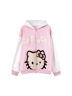 Sweet Duo' Kawaii Streetstyle Fleeced Oversized Kitty Hoodie AlielNosirrah Kawaii Hooded Sweatshirt With Cartoon Print, Pink Harajuku Hoodie, Pink Harajuku Hoodie Outerwear, Harajuku Pink Hoodie Outerwear, Oversized Kawaii Hoodie For Streetwear, Kawaii Long Sleeve Hoodie With Cat Design, Pink Kawaii Outerwear For Winter, Kawaii Streetwear Hoodie, Kawaii Hoodie With Cartoon Print For Fall