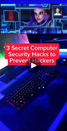 a computer keyboard sitting on top of a desk with the words 3 secret computer security hacks to prevent hackrs