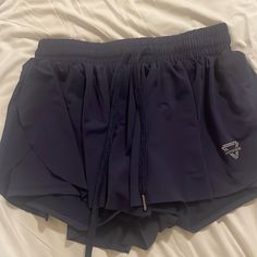 Never Worn, Super Soft Navy Blue Butterfly, Butterfly Shorts, Shorts Athletic, Blue Butterfly, Athletic Shorts, Color Blue, Navy Blue, Womens Shorts, Navy