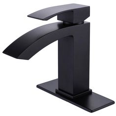 a black faucet on a white background with clipping for text or image